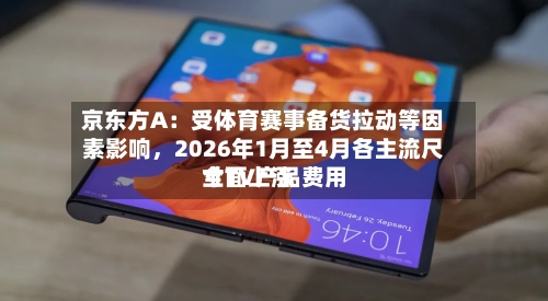 京东方A：受体育赛事备货拉动等因素影响，2026年1月至4月各主流尺寸TV产品费用全面上涨-第3张图片
