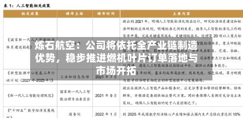 炼石航空：公司将依托全产业链制造优势，稳步推进燃机叶片订单落地与市场开拓-第2张图片