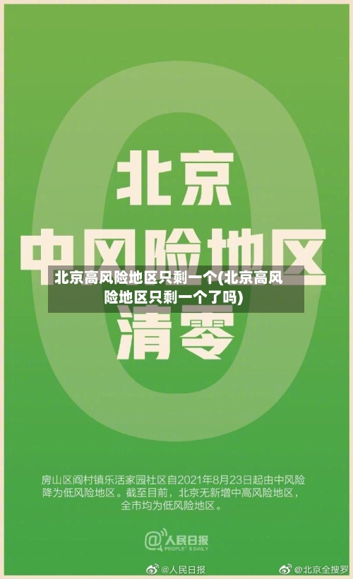 北京高风险地区只剩一个(北京高风险地区只剩一个了吗)