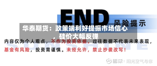 华泰期货：政策端利好提振市场信心	，硅价大幅反弹-第2张图片