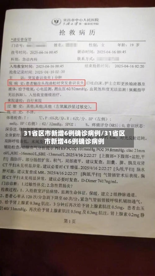31省区市新增6例确诊病例/31省区市新增46例确诊病例