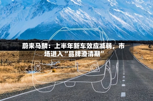 蔚来马麟：上半年新车效应减弱	，市场进入“品牌澄清期”-第3张图片