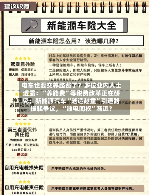 电车也要交养路费了？多位业内人士透露：“养路费”等税费改革正在研究；新能源汽车“越造越重	”引道路损耗争议	，“油电同权”渐近？-第3张图片