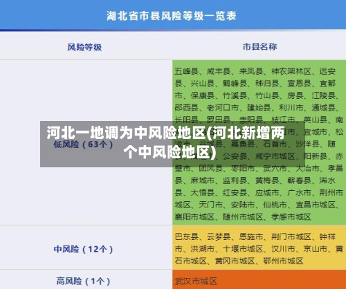 河北一地调为中风险地区(河北新增两个中风险地区)-第2张图片