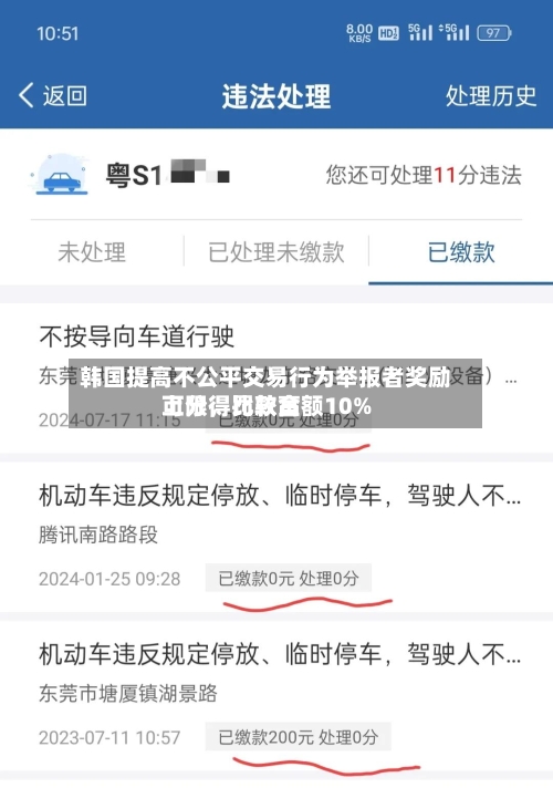 韩国提高不公平交易行为举报者奖励上限，比较高可分得罚款金额10%-第2张图片