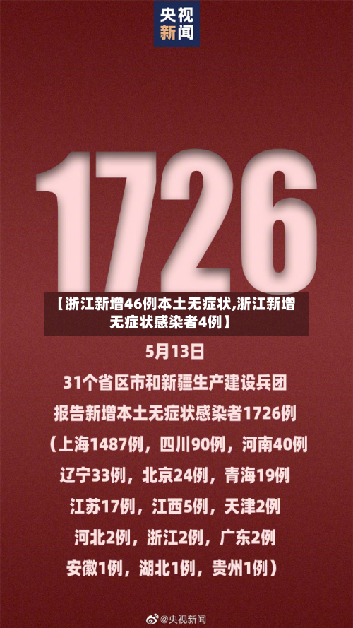 【浙江新增46例本土无症状,浙江新增无症状感染者4例】