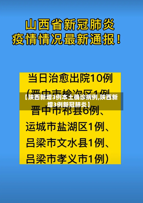 【陕西新增3例本土确诊病例,陕西新增3例新冠肺炎】