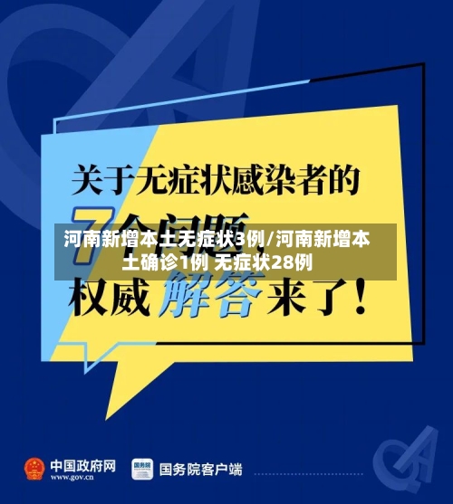 河南新增本土无症状3例/河南新增本土确诊1例 无症状28例-第2张图片