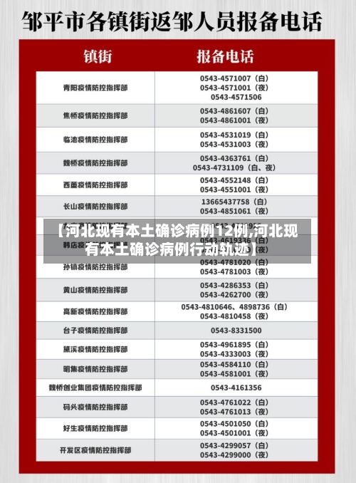 【河北现有本土确诊病例12例,河北现有本土确诊病例行动轨迹】-第2张图片