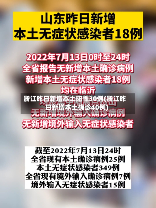 浙江昨日新增本土阳性30例(浙江昨日新增本土确诊40例)-第2张图片