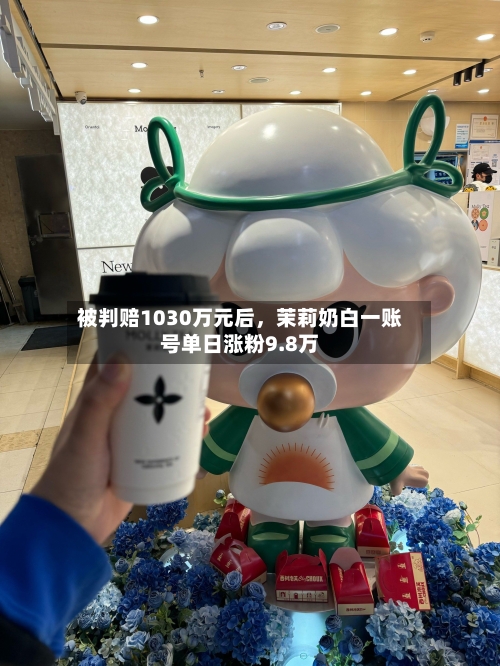 被判赔1030万元后	，茉莉奶白一账号单日涨粉9.8万-第2张图片