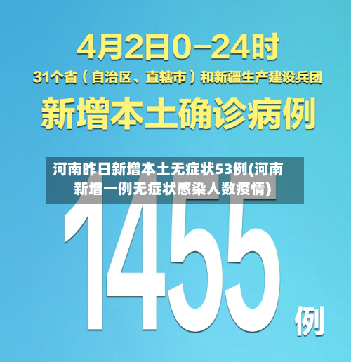 河南昨日新增本土无症状53例(河南新增一例无症状感染人数疫情)-第2张图片