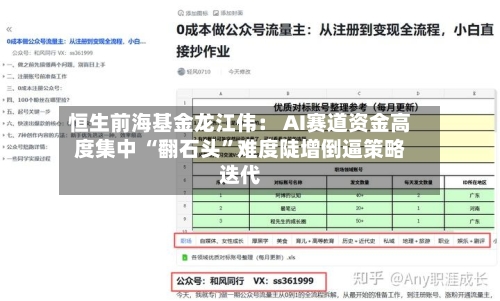 恒生前海基金龙江伟： AI赛道资金高度集中 “翻石头”难度陡增倒逼策略迭代-第2张图片