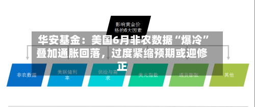 华安基金：美国6月非农数据“爆冷”叠加通胀回落，过度紧缩预期或迎修正-第2张图片