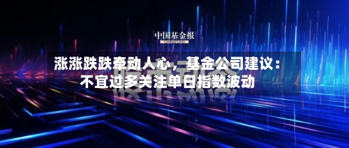 涨涨跌跌牵动人心，基金公司建议：不宜过多关注单日指数波动-第2张图片