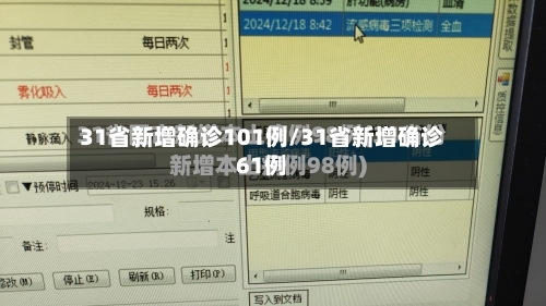 31省新增确诊101例/31省新增确诊61例-第2张图片