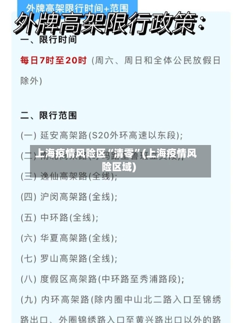 上海疫情风险区“清零	”(上海疫情风险区域)-第2张图片