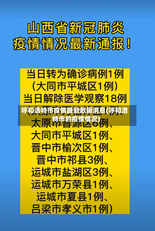呼和浩特市疫情最新数据消息(呼和浩特市的疫情情况)-第3张图片