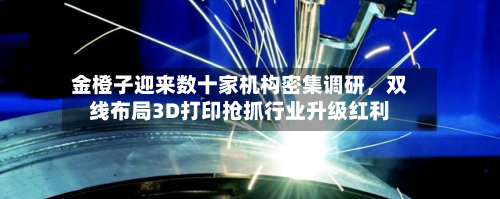 金橙子迎来数十家机构密集调研，双线布局3D打印抢抓行业升级红利-第2张图片