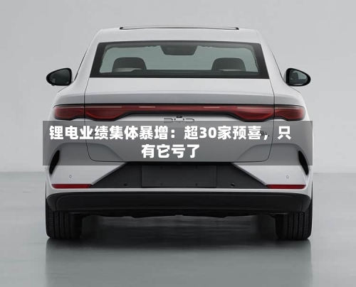 锂电业绩集体暴增：超30家预喜	，只有它亏了-第2张图片