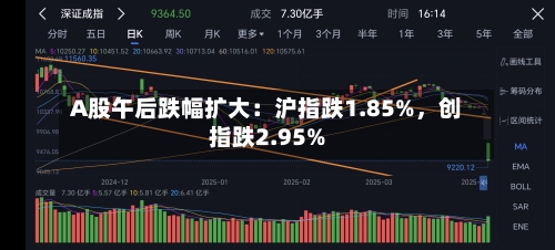 A股午后跌幅扩大：沪指跌1.85%，创指跌2.95%-第2张图片