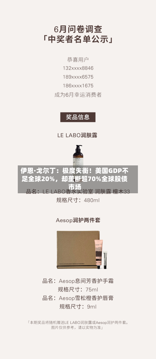 伊恩·戈尔丁：极度失衡！美国GDP不足全球20%	，却垄断超70%全球股债市场-第2张图片