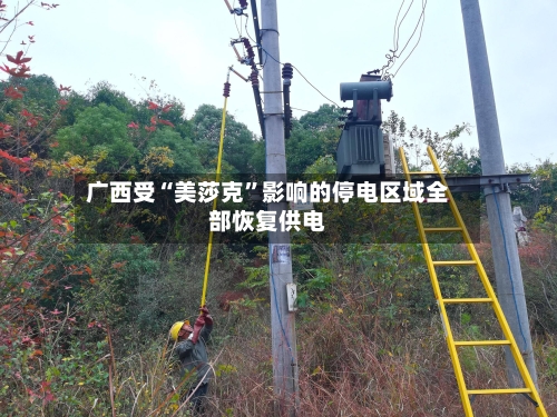 广西受“美莎克”影响的停电区域全部恢复供电-第2张图片