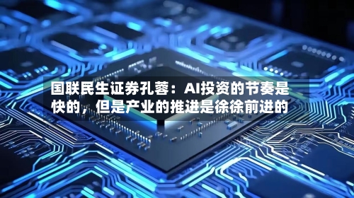 国联民生证券孔蓉：AI投资的节奏是快的，但是产业的推进是徐徐前进的-第3张图片