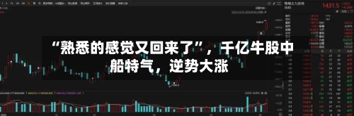 “熟悉的感觉又回来了”	，千亿牛股中船特气，逆势大涨-第2张图片