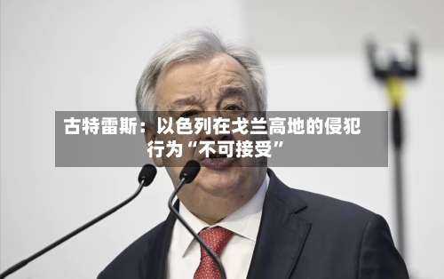 古特雷斯：以色列在戈兰高地的侵犯行为“不可接受	”-第3张图片