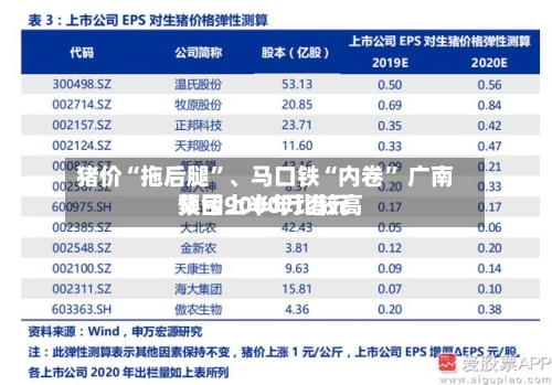猪价“拖后腿	”、马口铁“内卷” 广南集团上半年比较高预亏9000万港元-第3张图片
