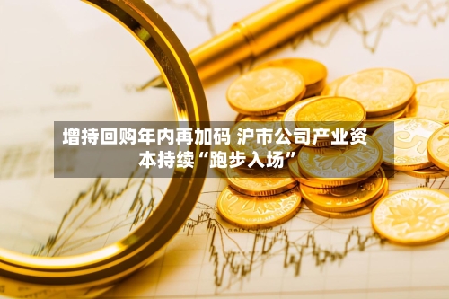 增持回购年内再加码 沪市公司产业资本持续“跑步入场	”-第2张图片
