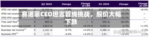 赛诺菲CEO坦言管线挑战，股价大幅下跌-第2张图片