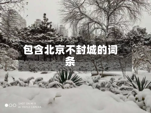 包含北京不封城的词条-第2张图片