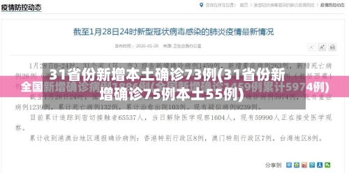 31省份新增本土确诊73例(31省份新增确诊75例本土55例)-第3张图片