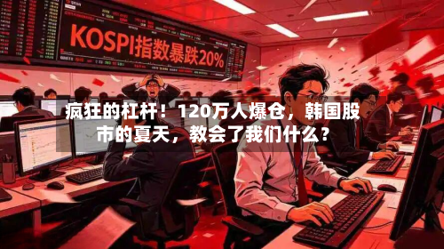 疯狂的杠杆！120万人爆仓，韩国股市的夏天，教会了我们什么？