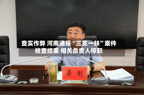 查实作弊 河南通报“三支一扶”案件核查结果 相关负责人停职-第3张图片