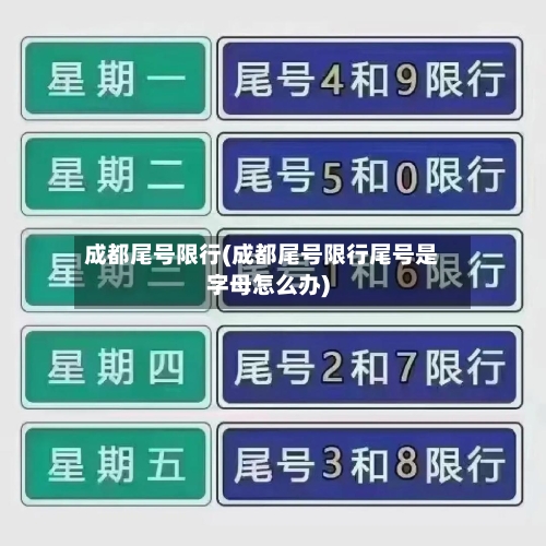 成都尾号限行(成都尾号限行尾号是字母怎么办)-第3张图片