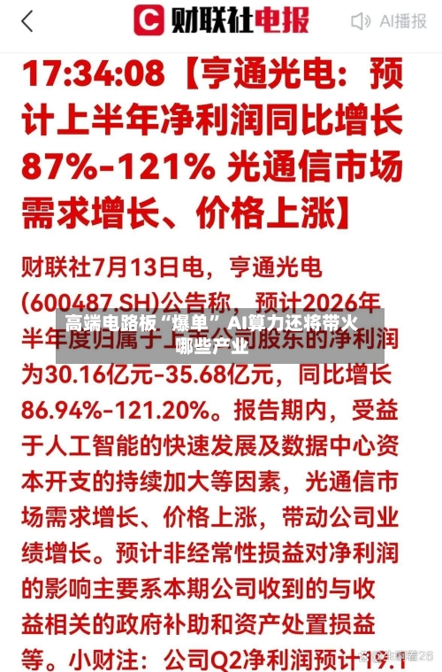 高端电路板“爆单” AI算力还将带火哪些产业-第3张图片