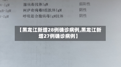 【黑龙江新增28例确诊病例,黑龙江新增27例确诊病例】