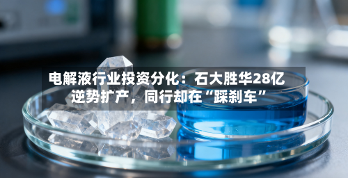 电解液行业投资分化：石大胜华28亿逆势扩产，同行却在“踩刹车”-第3张图片