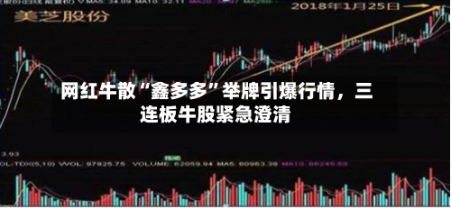 网红牛散“鑫多多”举牌引爆行情，三连板牛股紧急澄清-第2张图片
