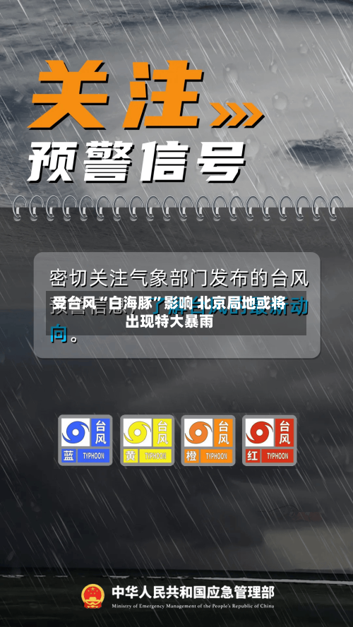 受台风“白海豚”影响 北京局地或将出现特大暴雨-第2张图片