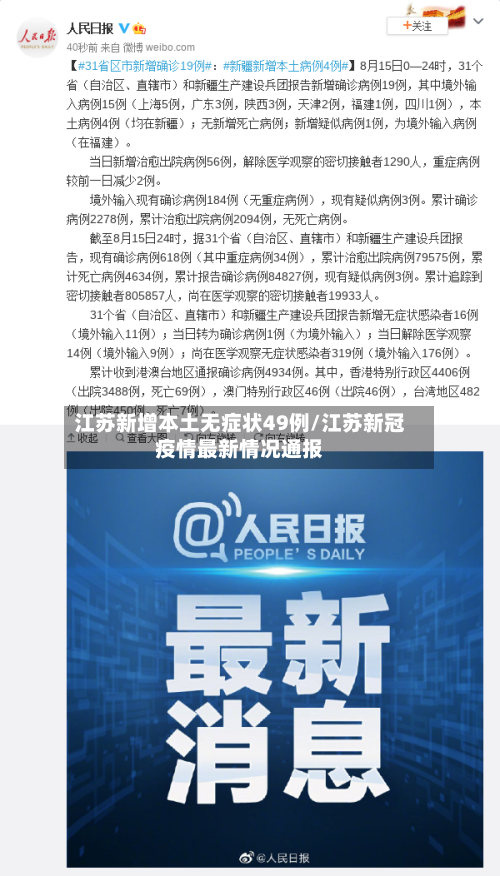 江苏新增本土无症状49例/江苏新冠疫情最新情况通报-第3张图片