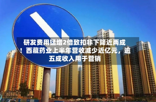 研发费用猛增2倍致扣非下降近两成！西藏药业上半年营收减少近亿元	，逾五成收入用于营销-第3张图片
