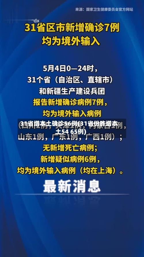 31省增本土确诊56例(31省份昨增本土54 65例)-第2张图片