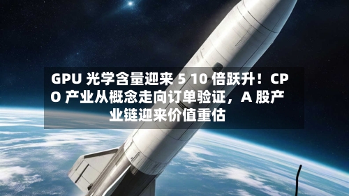 GPU 光学含量迎来 5 10 倍跃升！CPO 产业从概念走向订单验证，A 股产业链迎来价值重估-第2张图片