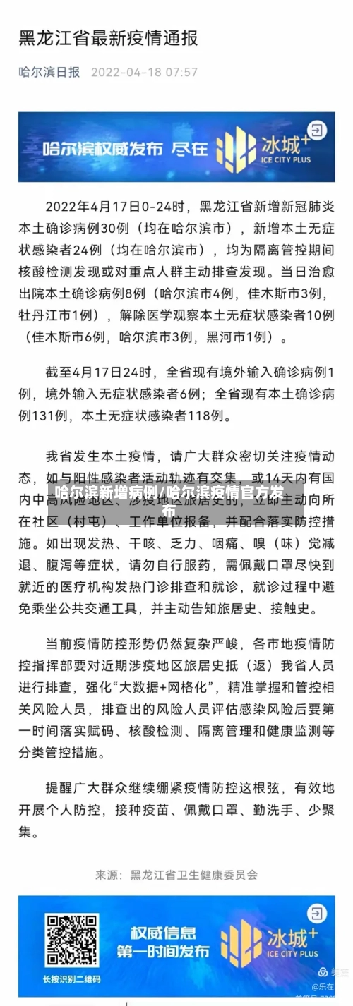 哈尔滨新增病例/哈尔滨疫情官方发布