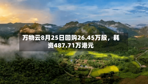 万物云8月25日回购26.45万股，耗资487.71万港元-第2张图片
