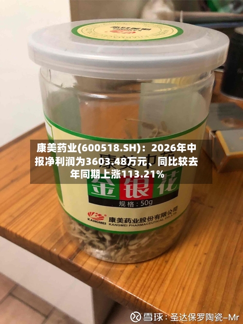 康美药业(600518.SH)：2026年中报净利润为3603.48万元	、同比较去年同期上涨113.21%-第3张图片